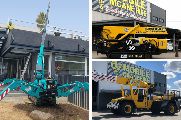 Crawler Cranes, Franna Cranes & Spider Cranes in Melbourne